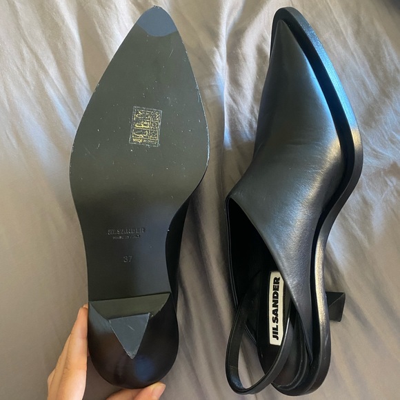 Jill Sander Pointed Toe Slingback Pump - Picture 6 of 8